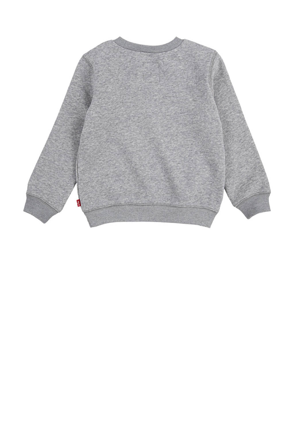 Levi's sweater Batwing met logo grijs melange