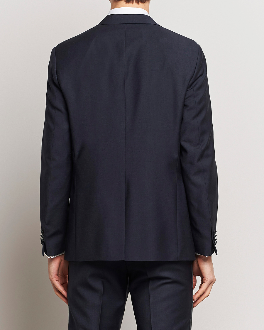 Oscar Jacobson Frampton Wool Tuxedo Suit Navy
