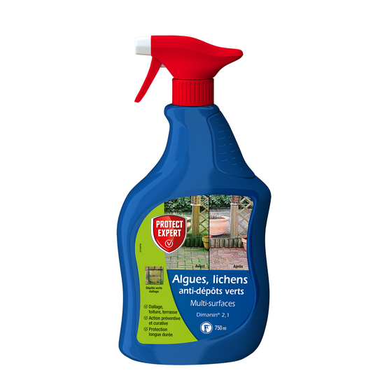 Anti-mousses Algues, lichens et anti-depôts verts - 750 ml PEX