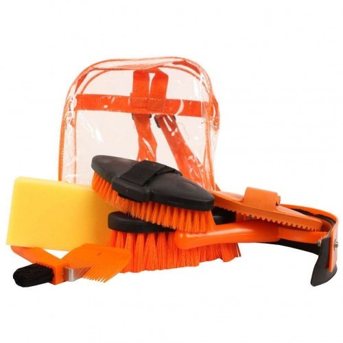 Mochila pequena para higiene de cavalos, laranja