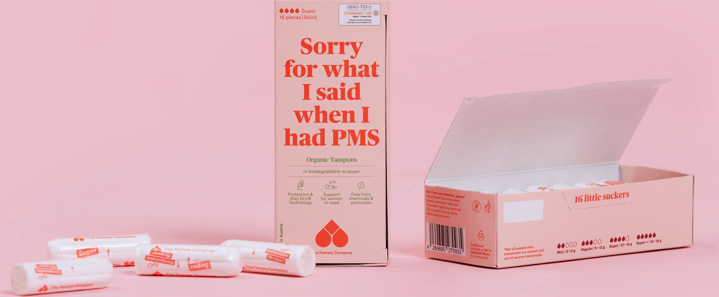 The Female Company  Bio-Tampons, Normal (16 Stk)