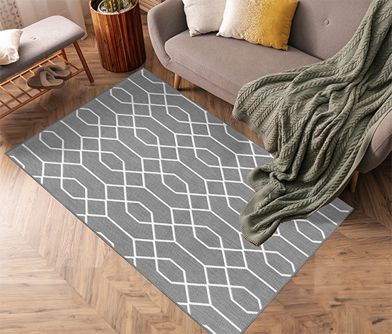 Outdoor-Wendeteppich »Geo River«, grau, ca. 120 x 160 cm