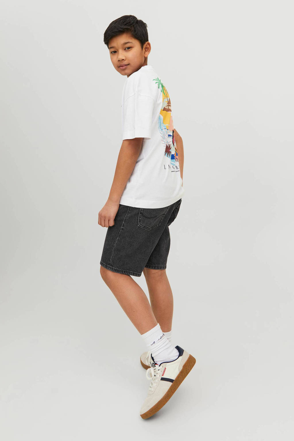 JACK & JONES relaxed short JJICHRIS grey denim