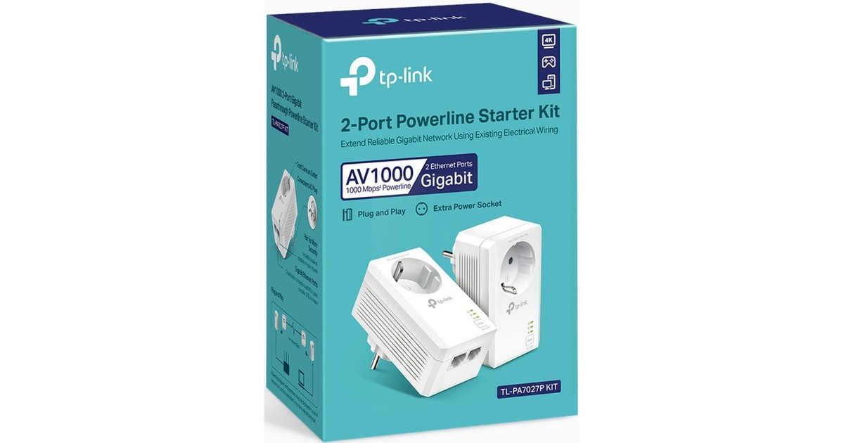 TP-LinkTL-PA7027P Kit powerline  (Wit)