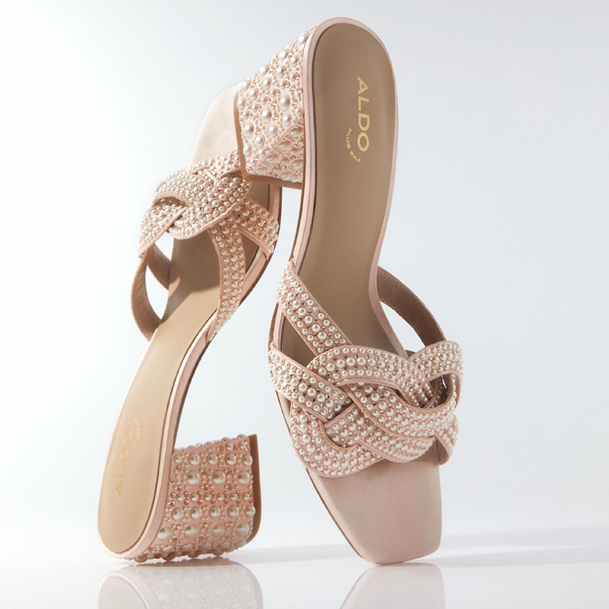 Grandly Light Pink Women Mule Shoes