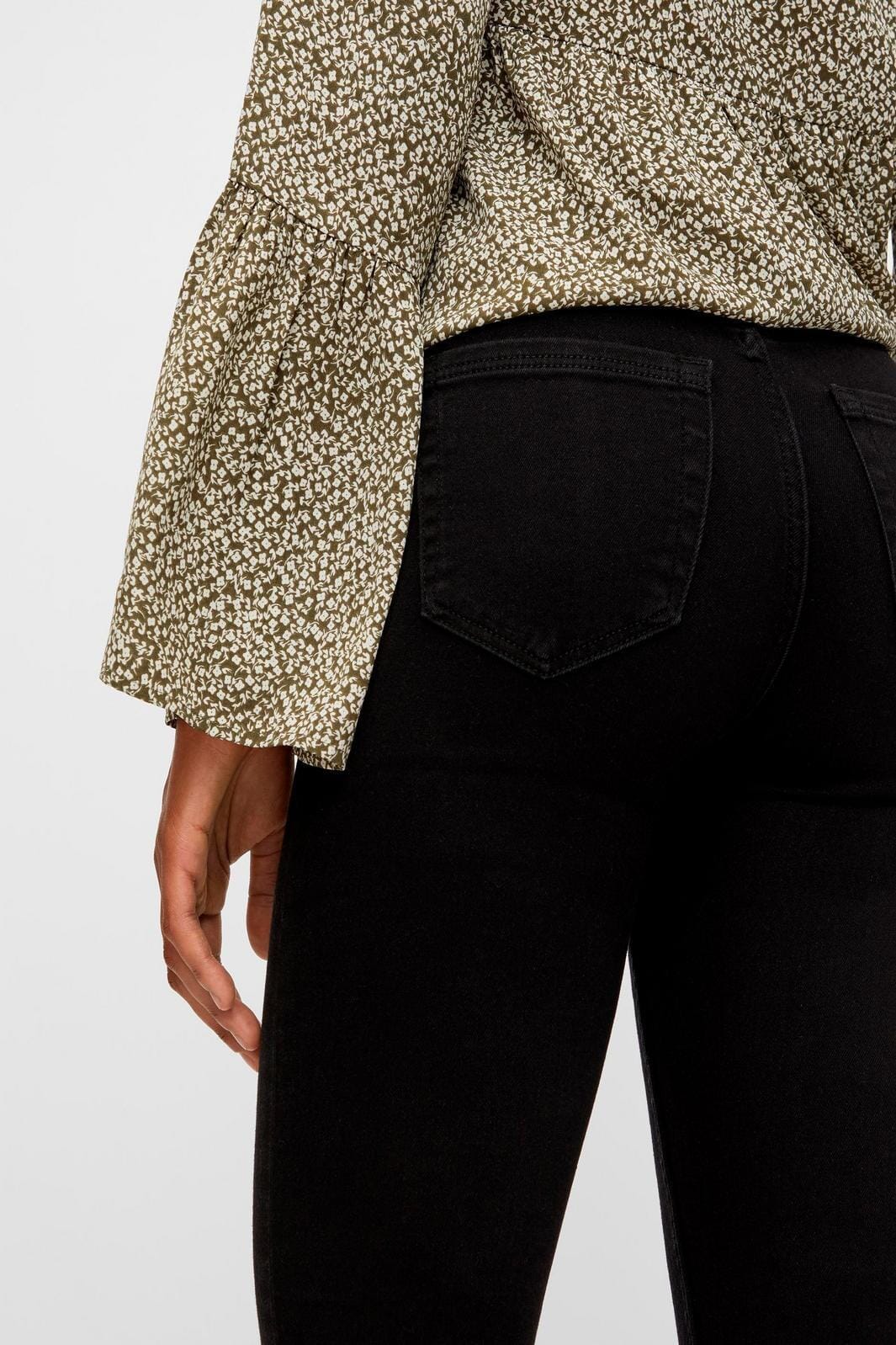 Pieces PcHighFive Flex Black Skinny Jeans