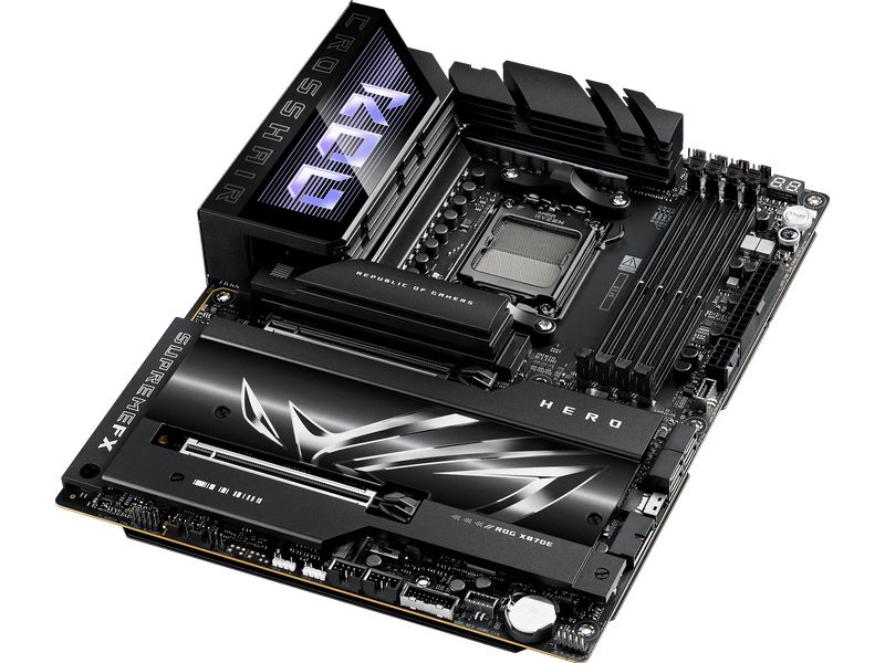 ASUS ROG Mainboard Crosshair X870E Hero Gaming ATX-Mainboard mit X870E-Chipsatz