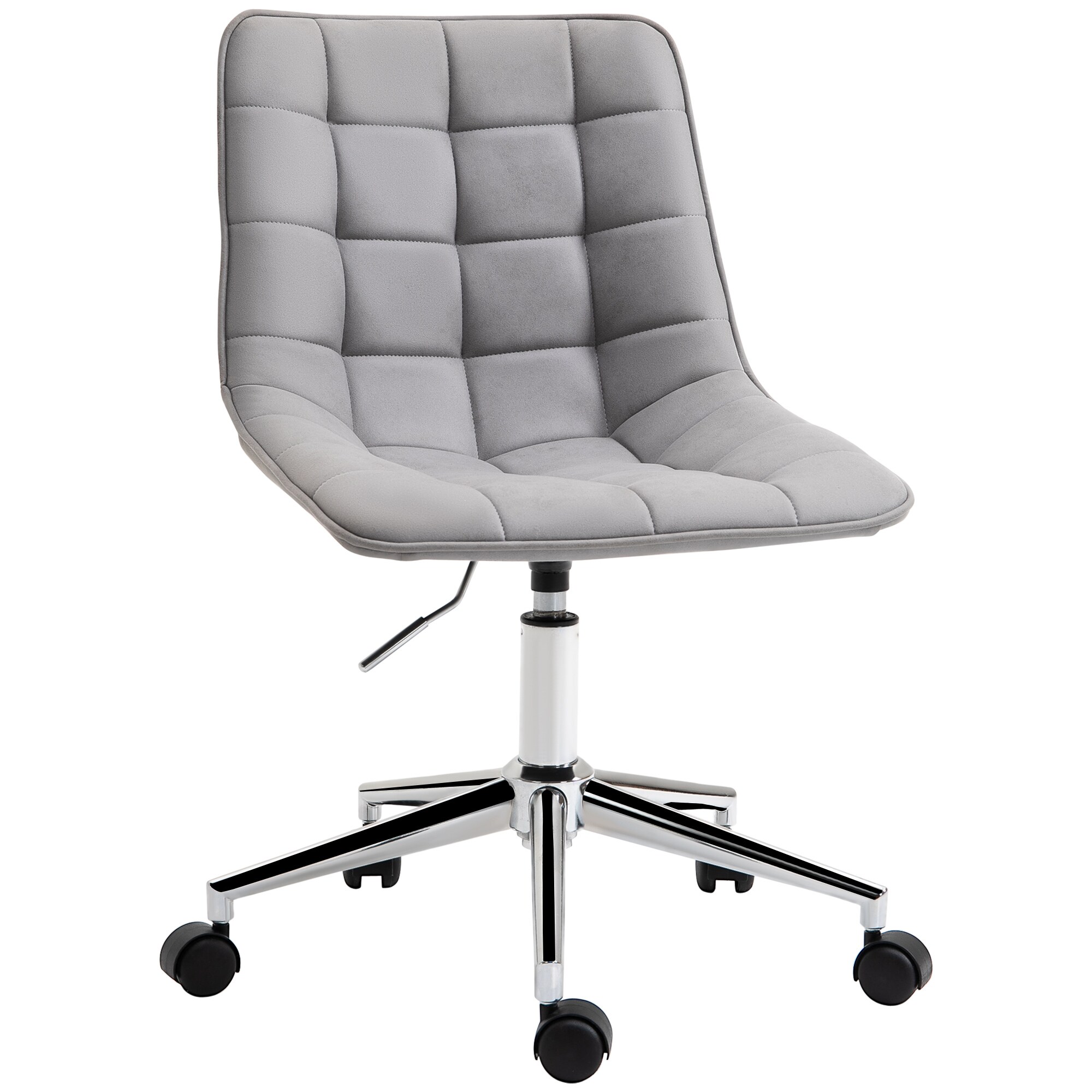 HOMCOM Bürostuhl ergonomisch grau 60 x 60 x 80-90 cm (BxTxH)