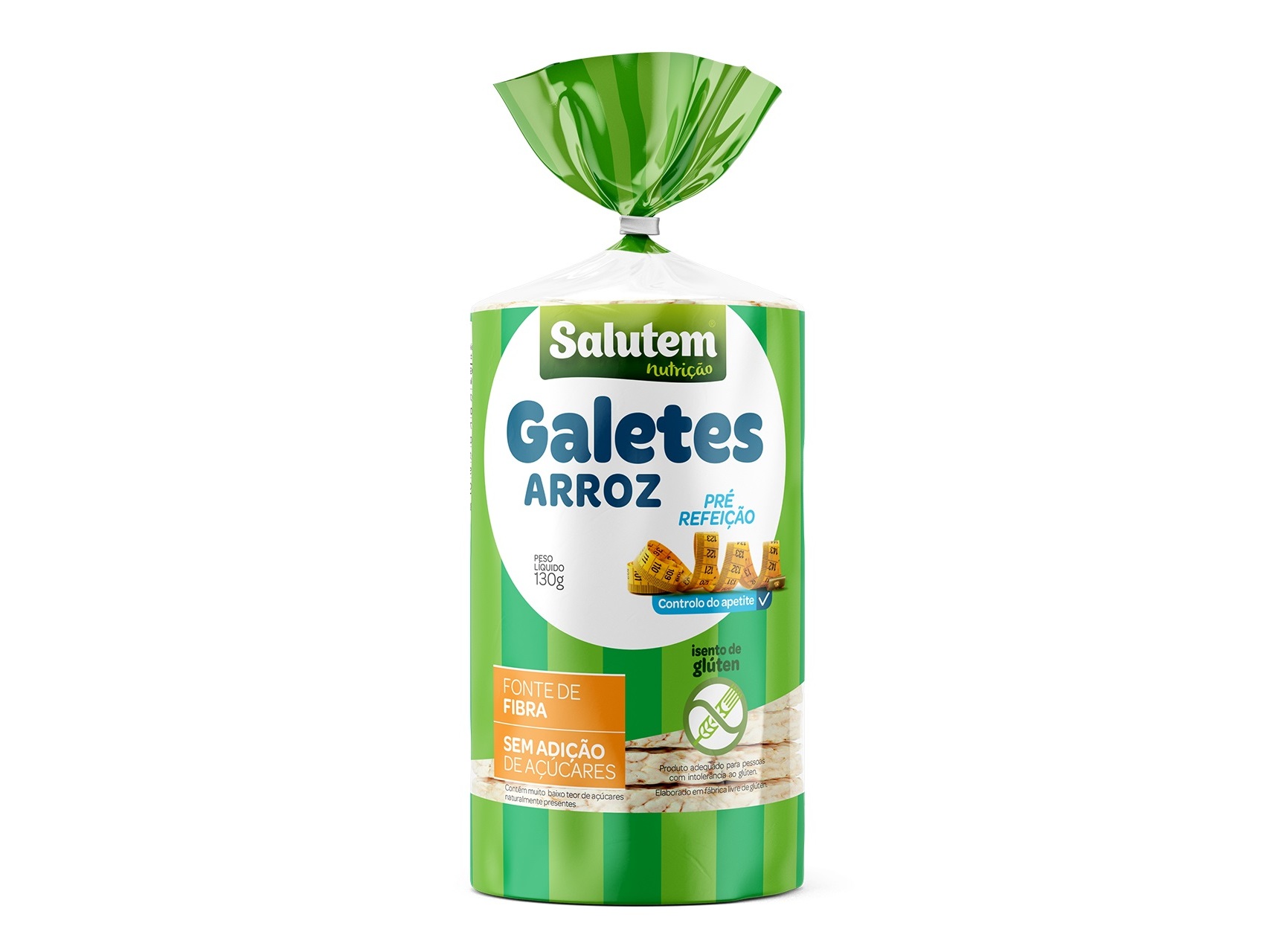 GALETES SALUTEM ARROZ FINÍSSIMA COM SAL 130G