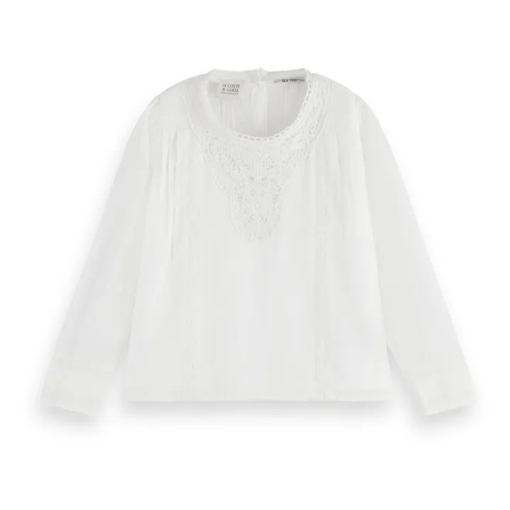 Scotch & Soda Blouse Broderies | Blanc