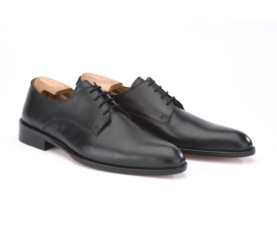 Derbies homme Noir Grainé semelle cuir - PHILIP II