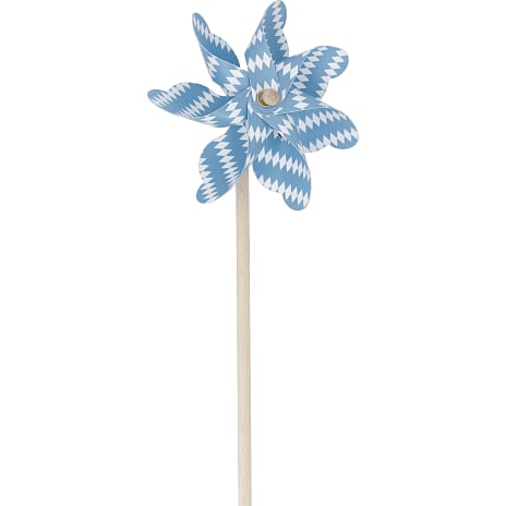 Mellem mønstret vindmølle H: 48 cm - flere varianter - assorteret