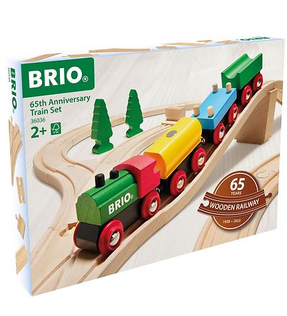 BRIO Eisenbahnset - 32 Teile - 65. Jahrestag 36036