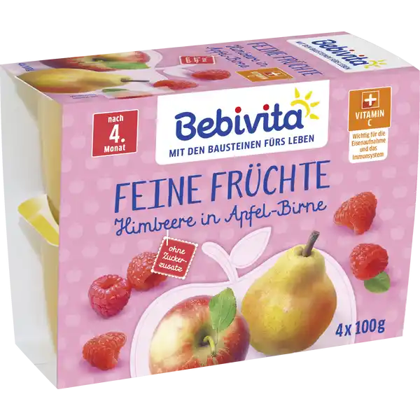 Feine Früchte Himbeere in Apfel-Birne