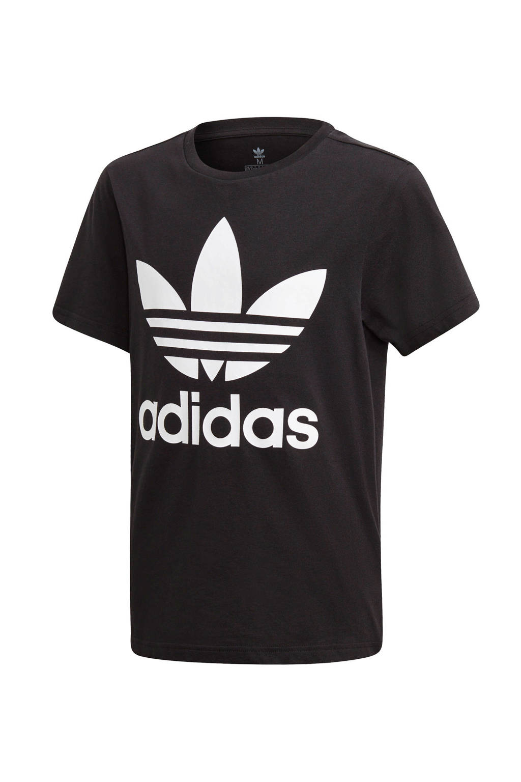 adidas T-shirt Trefoil zwart/wit