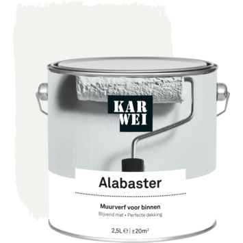 KARWEI muurverf RAL 9003 alabaster mat 2,5 liter