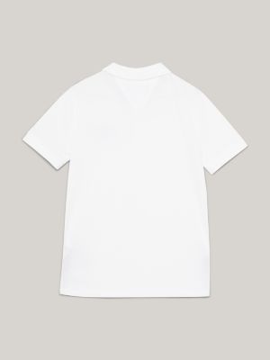 Polo de corte regular com logotipo bordado