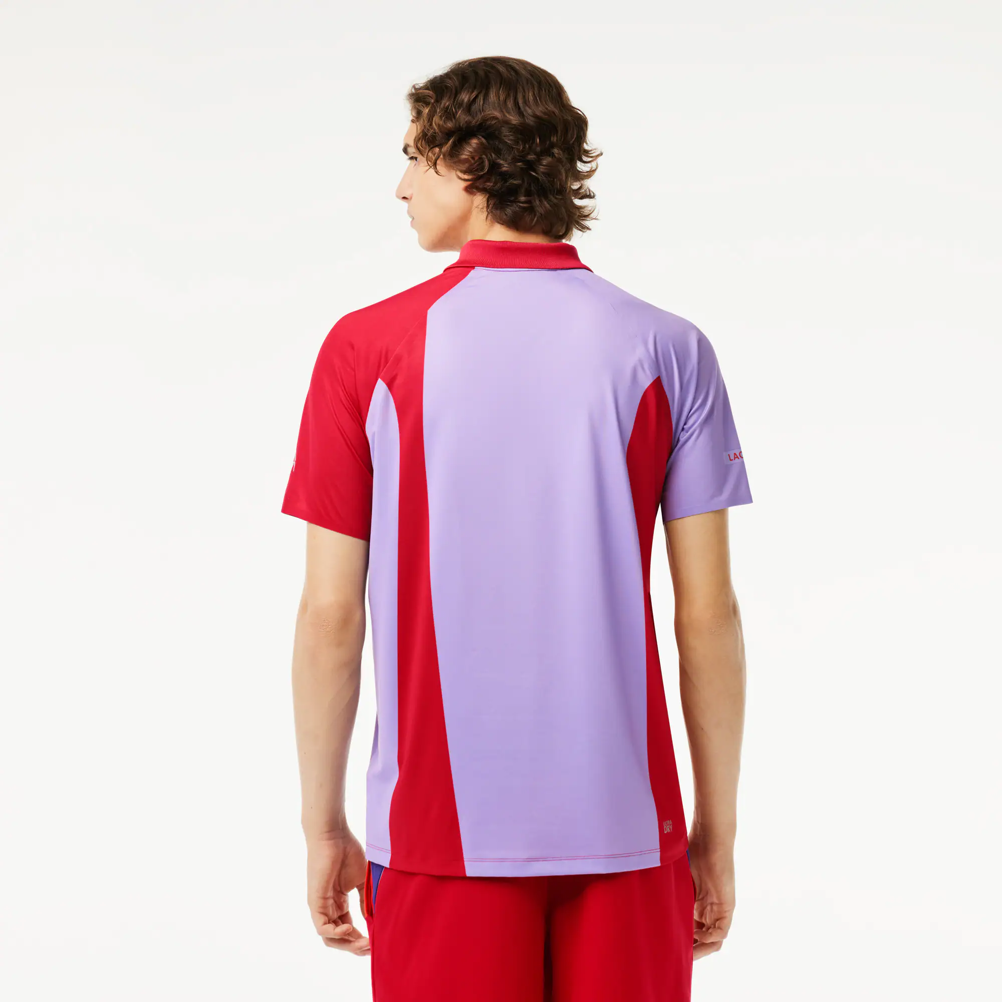 Herren LACOSTE SPORT x Novak Djokovic Poloshirt Kurze Ärmel - Rot - Lacoste - Herren