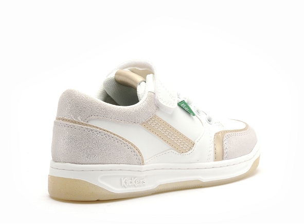 Kickers basses enfant kouic fille blanc