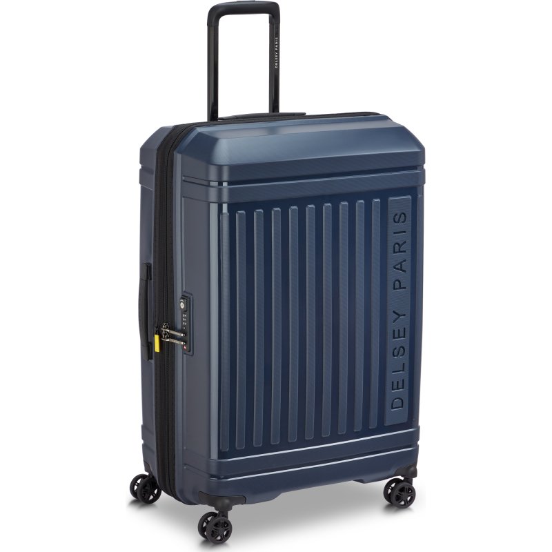 Delsey Valise Extensible Lutèce SE - 4 doubles roues 76 cm marine