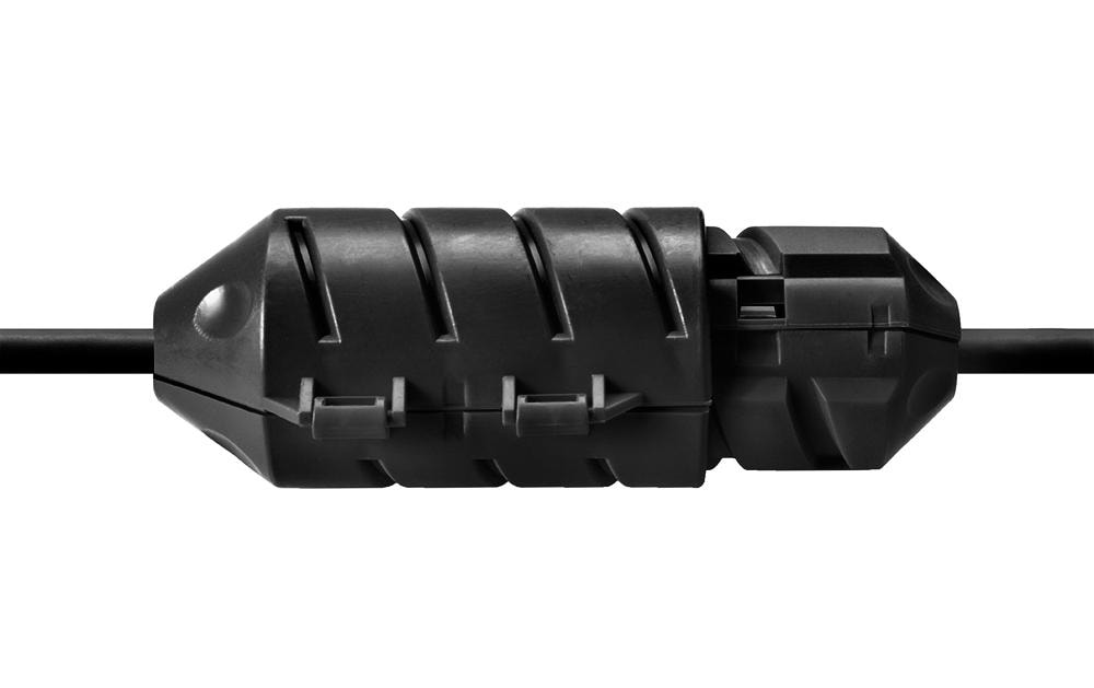 JerkStopper Extension Lock SchwarzSchützt die sensiblen Verbindungen und Anschlüsse von Kabeln