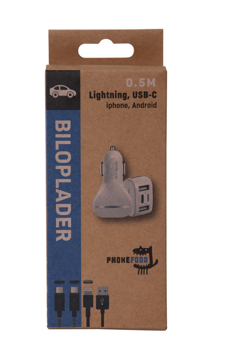 Oplader 12V til bilen med USB-C