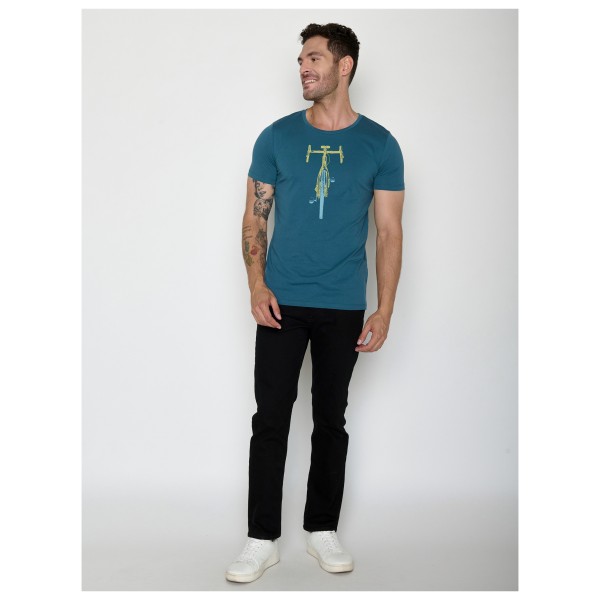 GreenBomb - Bike Front Stamp Guide T-Shirt - T-shirt