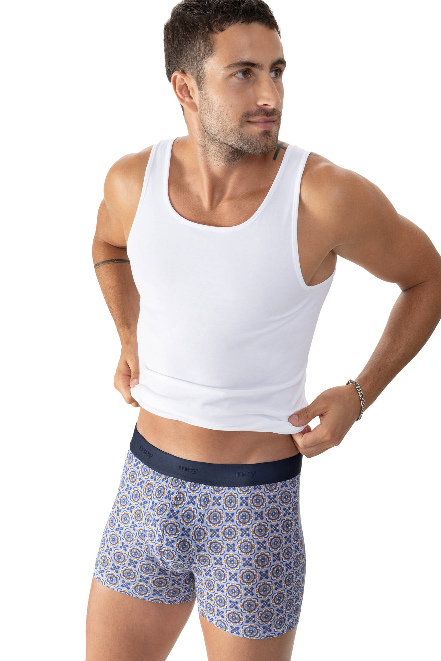 mey| Herren Trunk Shorty Serie Noble Ornaments
