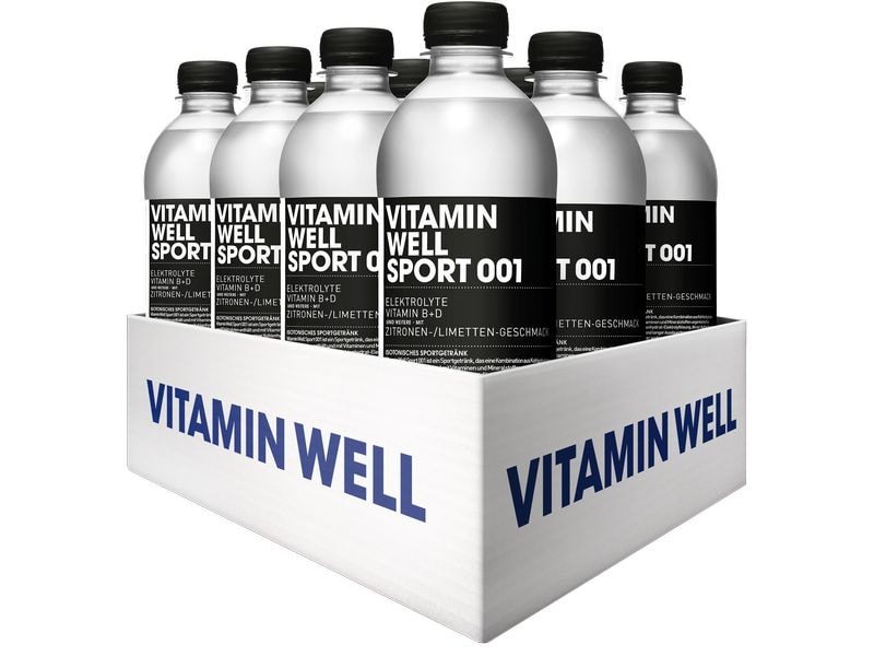 VITAMIN WELL Sportgetränk Sport 001 12 x 0.5 l Kalorienarmes Sportgetränk