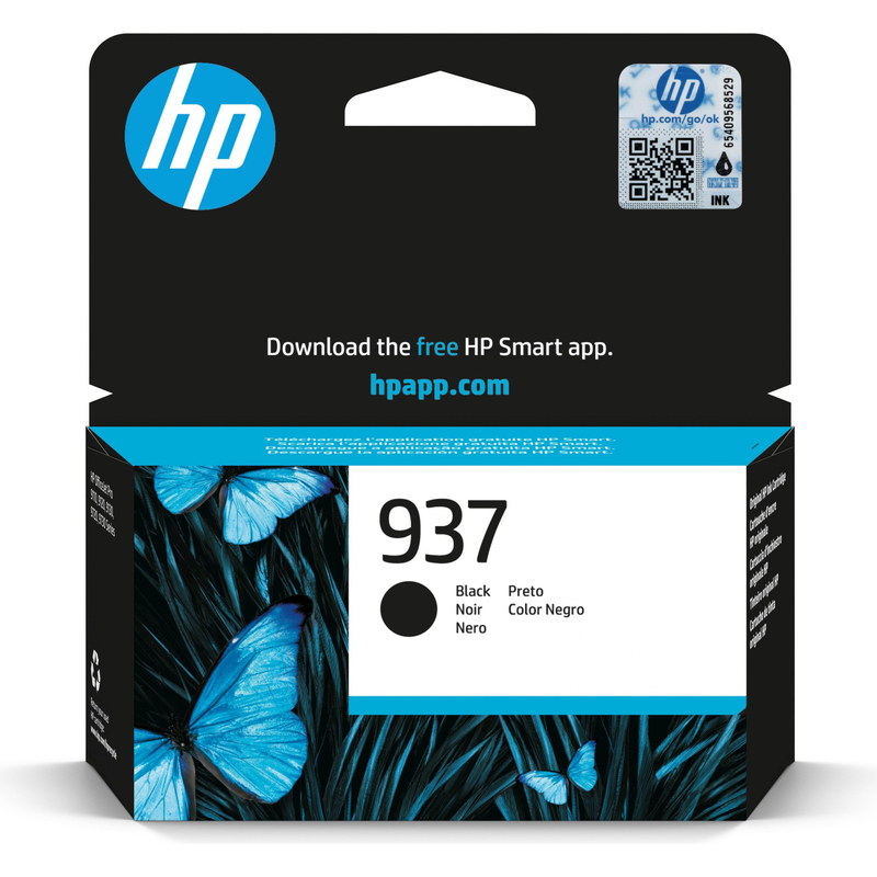 HP 937 (4S6W5NE) Tintenpatrone, schwarz