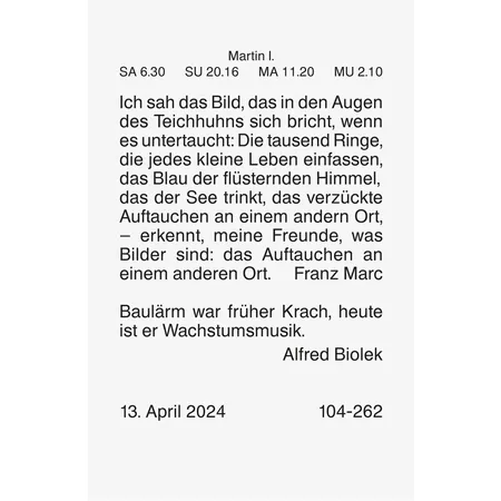 BRUNNEN Tagesabreißkalender 2024 5,5x7,5cm Nr.3