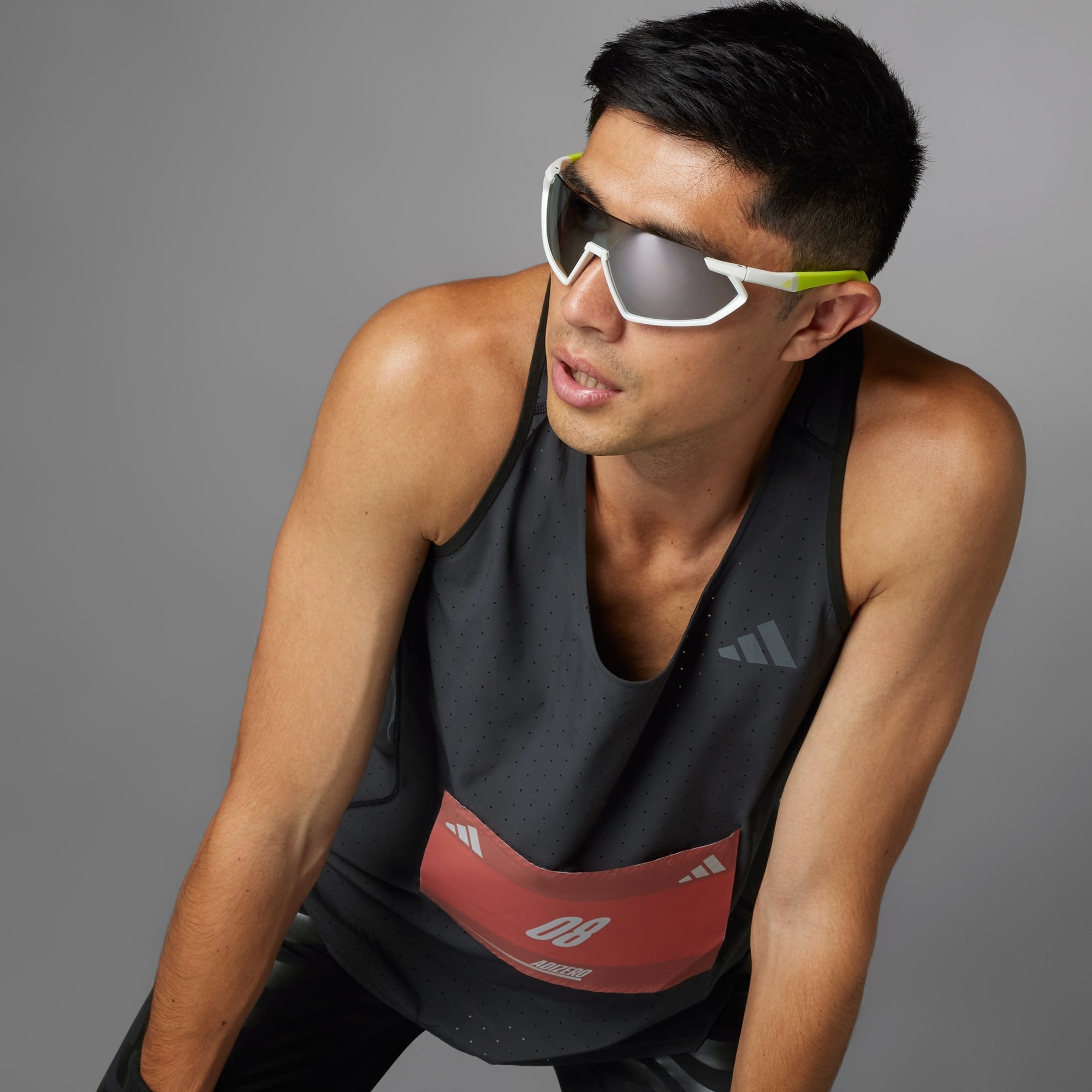 Adizero Running Singlet Herre Black