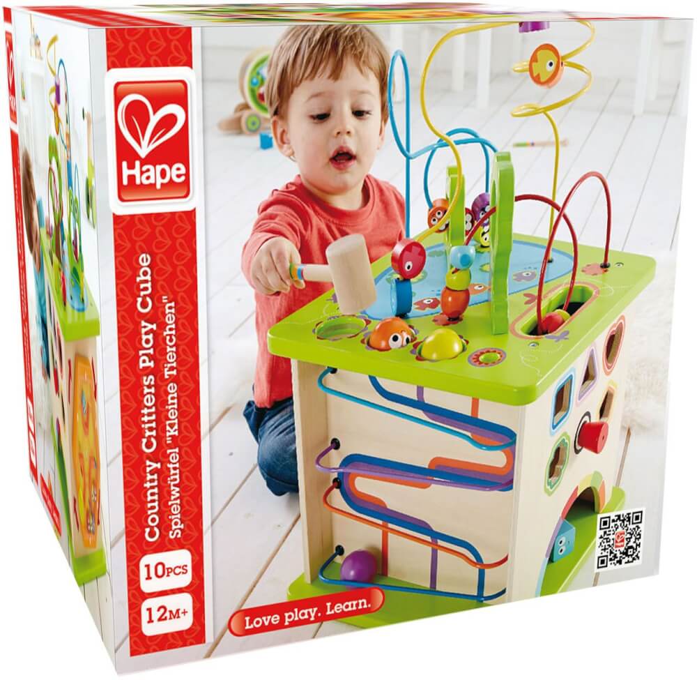 Hape Motorikwürfel Kleine Tierchen