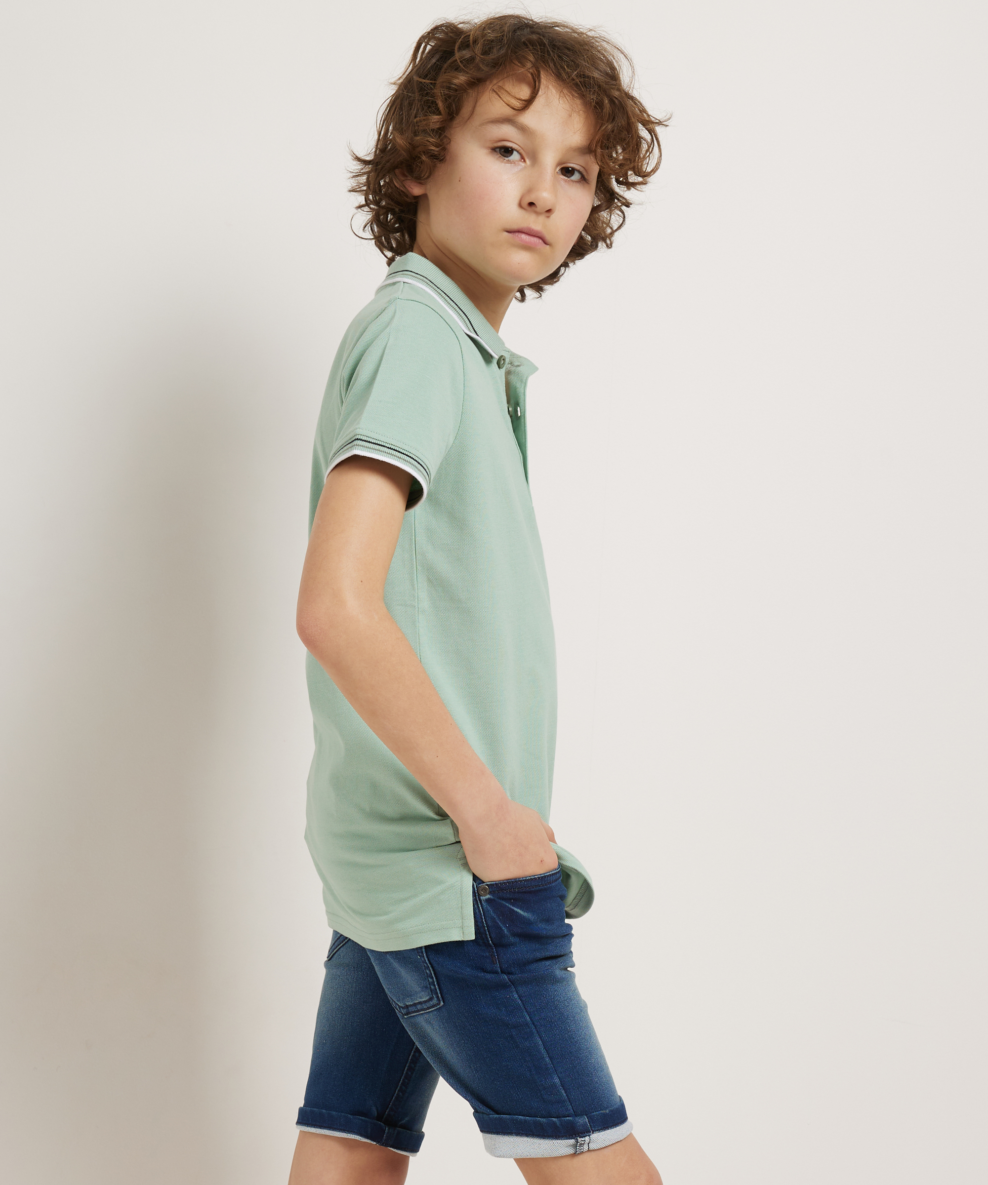 pique polo backprint