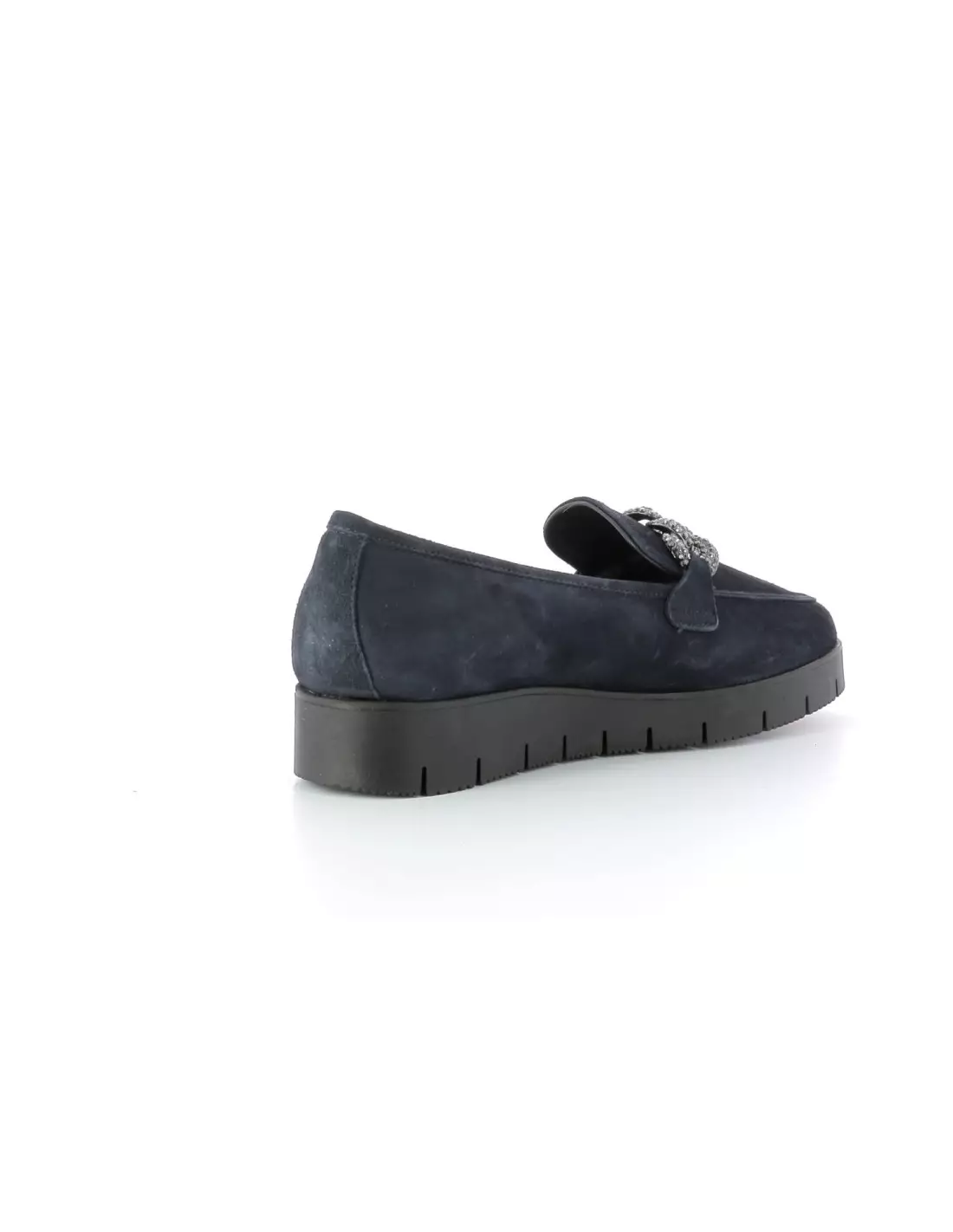 REQINS NORA CUIR VELOURS - Mocassins & bateaux Nuit
