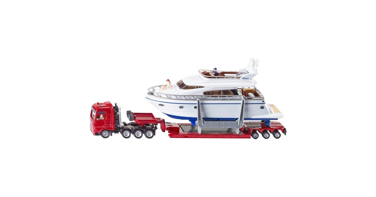 SIKUSuper - Zwaar transport met jacht Modelvoertuig  (1849)