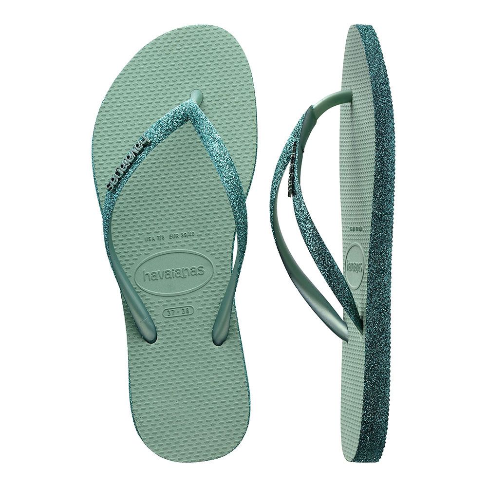 Havaianas SLIM SPARKLE II - Tongs Femme clay