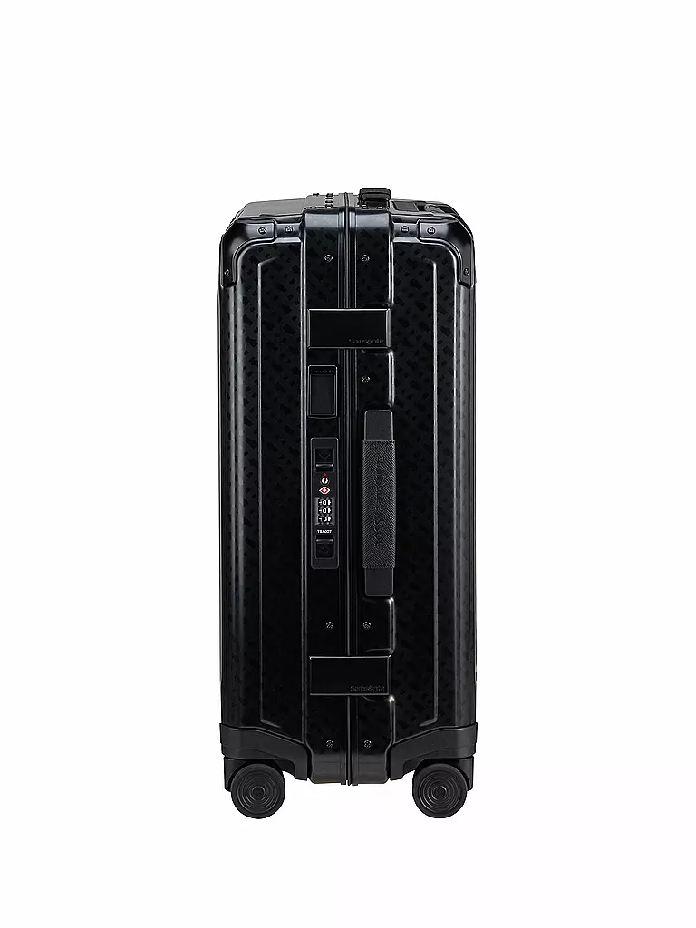 SAMSONITE Trolley BOSS SPINNER 55cm graphite monogram schwarz