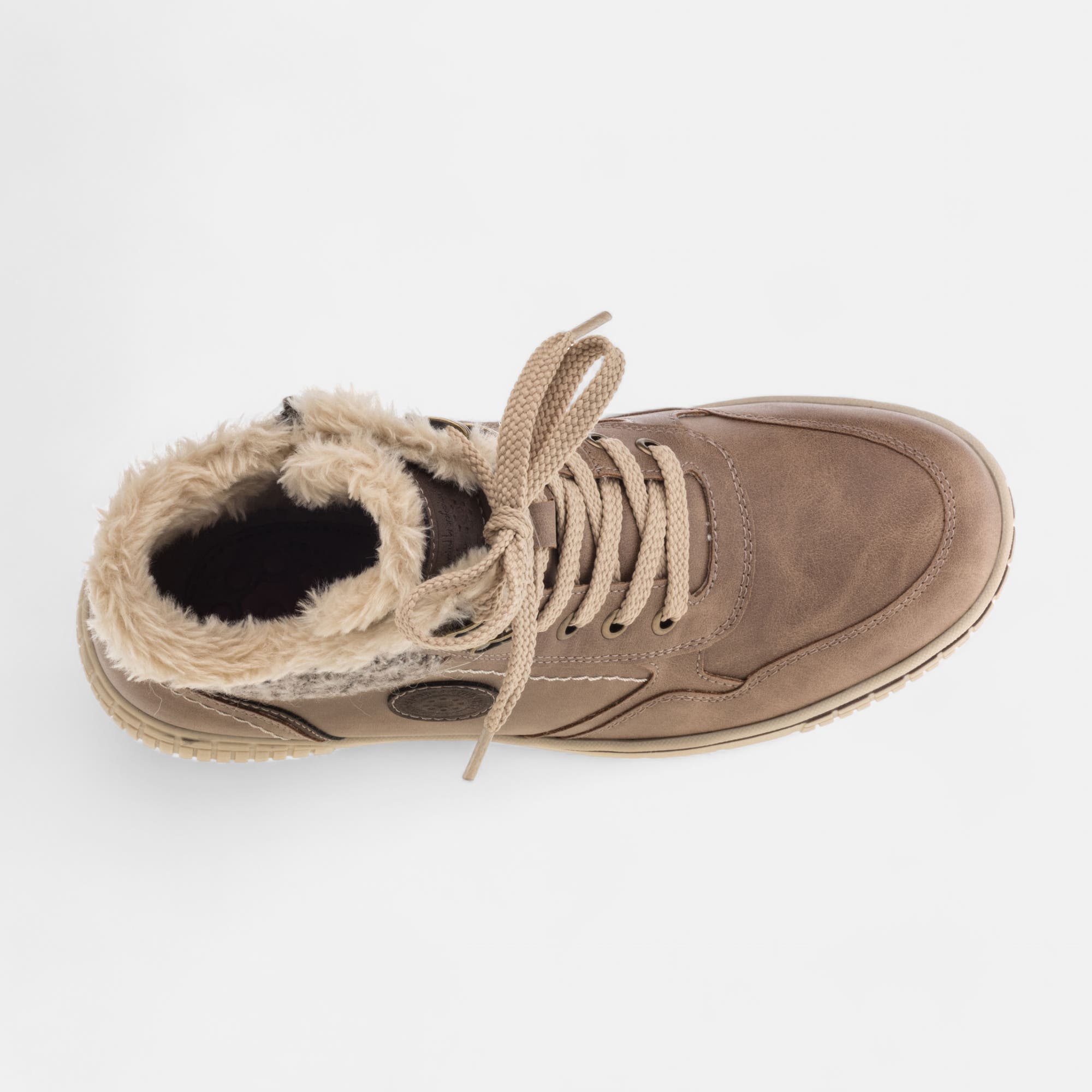 Bottines à lacets Femme taupe