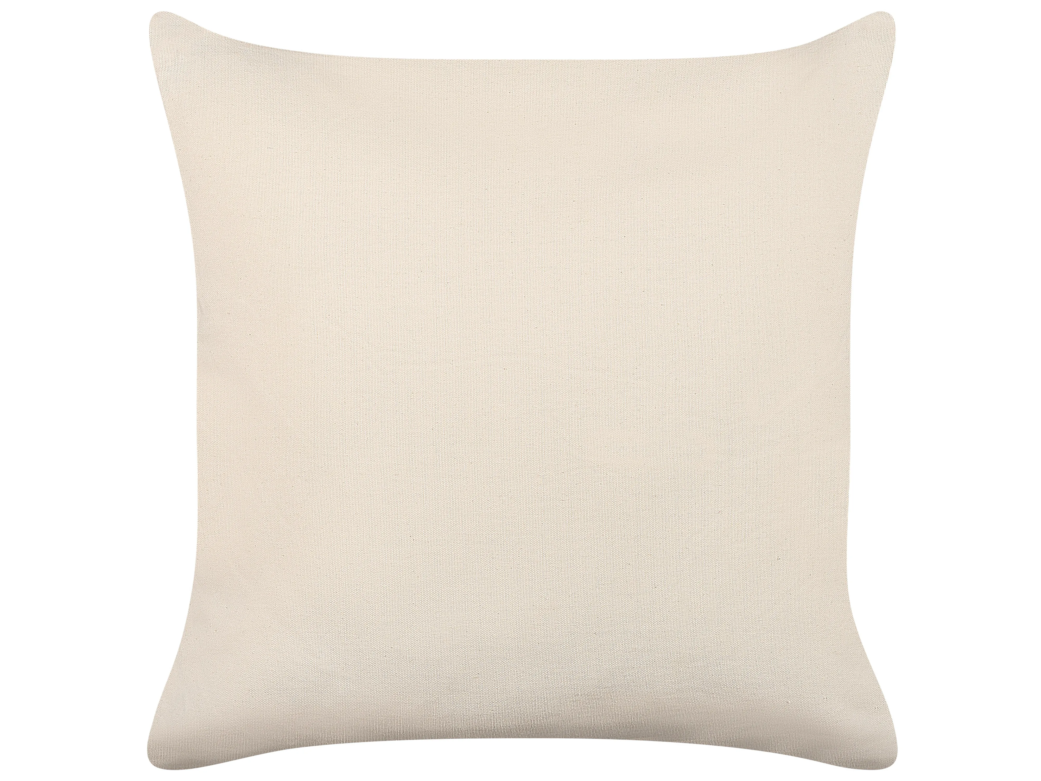 Set van 2 sierkussens PELLAEA Katoen 45 x 45 cm Lichtbeige geometrisch patroon