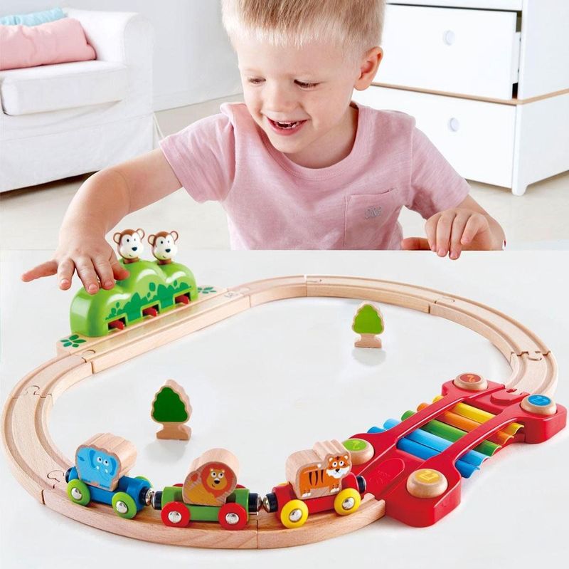 Hape Treinset Music & Monkeys 19-delig
