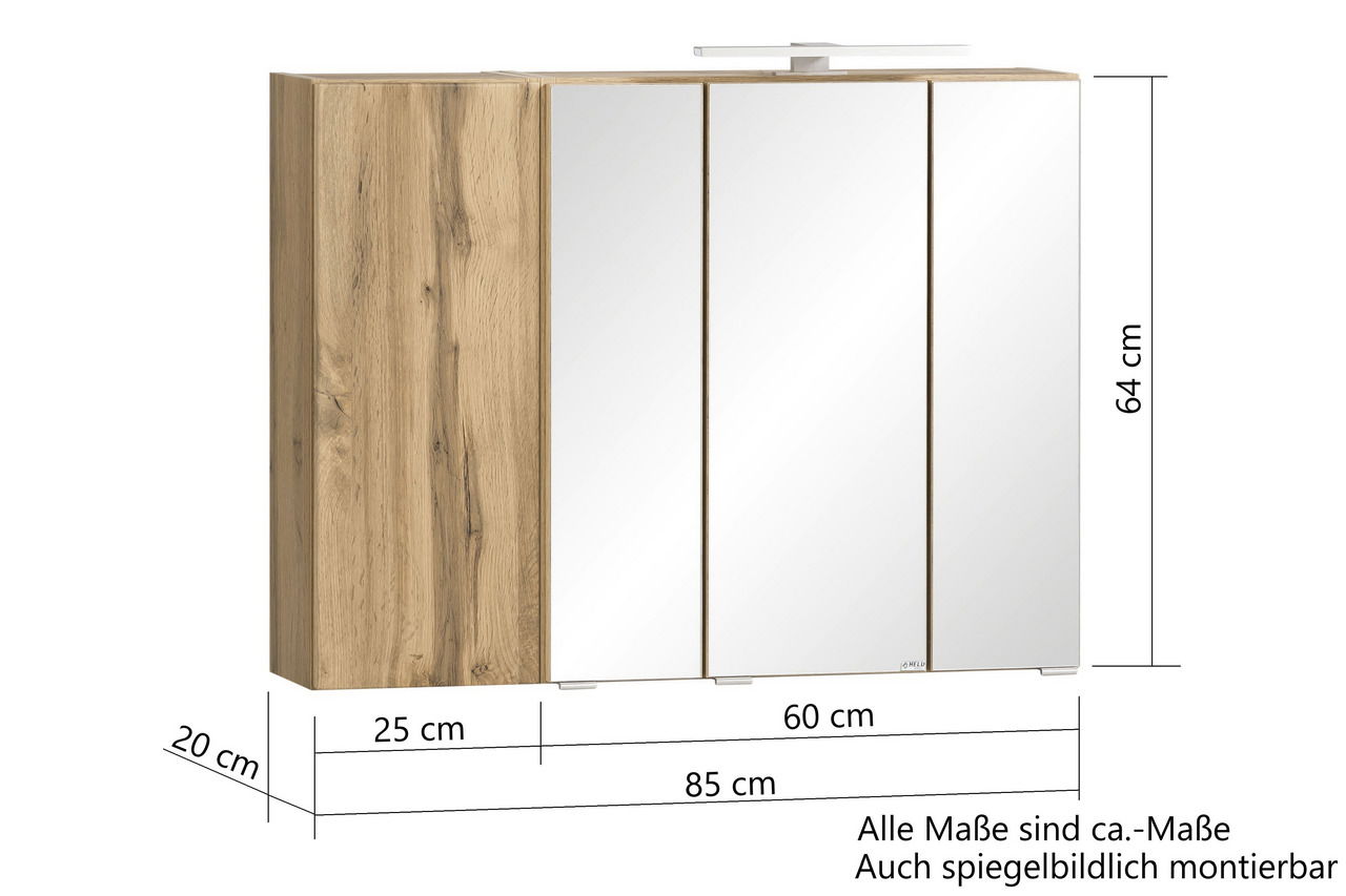 XORA Spiegelschrank VARESE