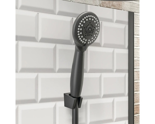 Complete douche-unit SCHULTE Jersey II 90 x 90 x 215 mm zwart