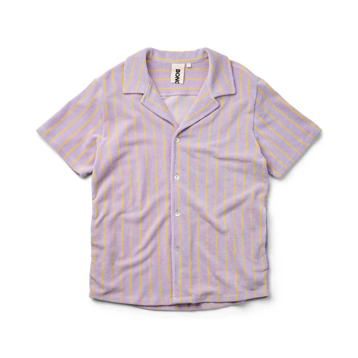 Bongusta  Naram Knitted skjorte - Lilac & Neon Yellow