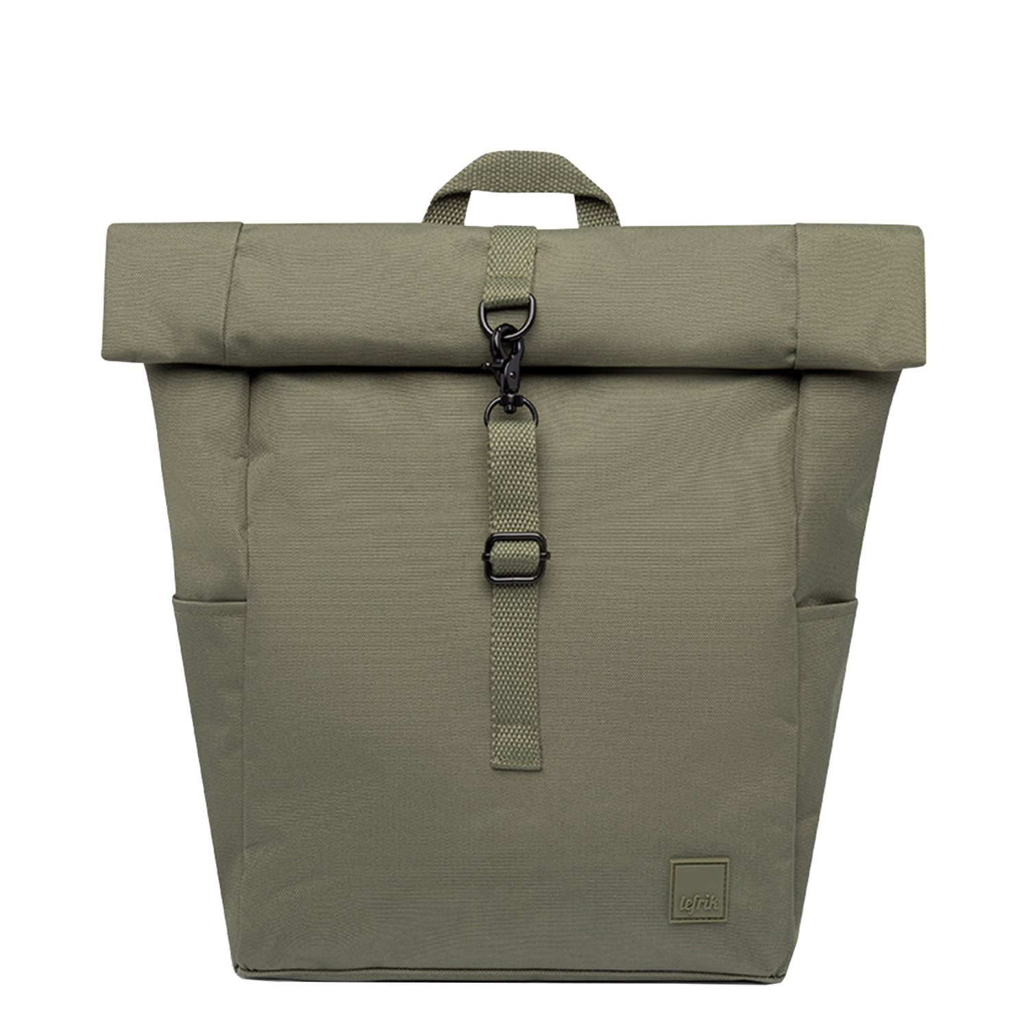 Lefrik Roll Mini Backpack stripes olive