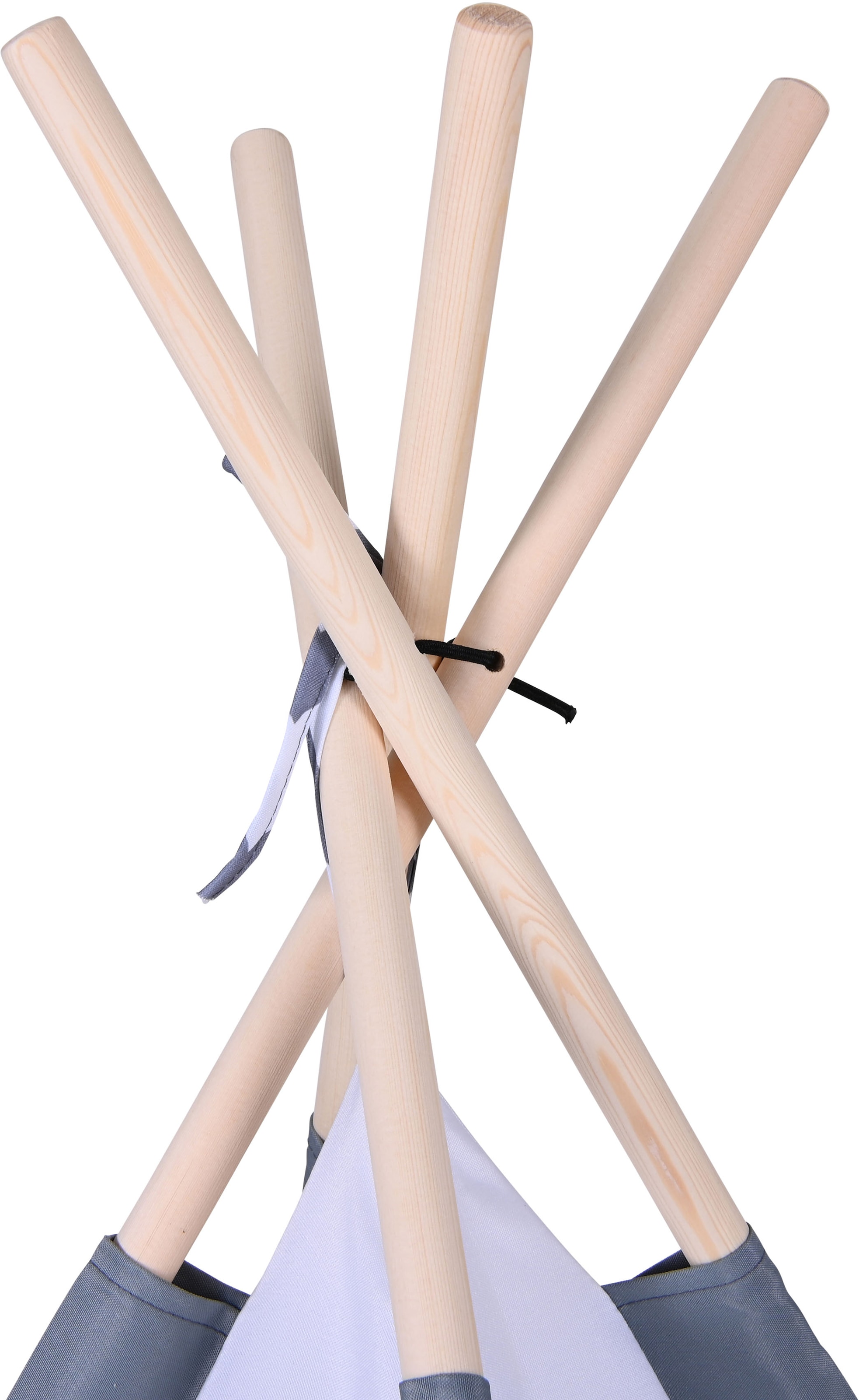 Knorrtoys® Spielzelt »Tipi Zickzack« mit Zeltstangen aus Holz