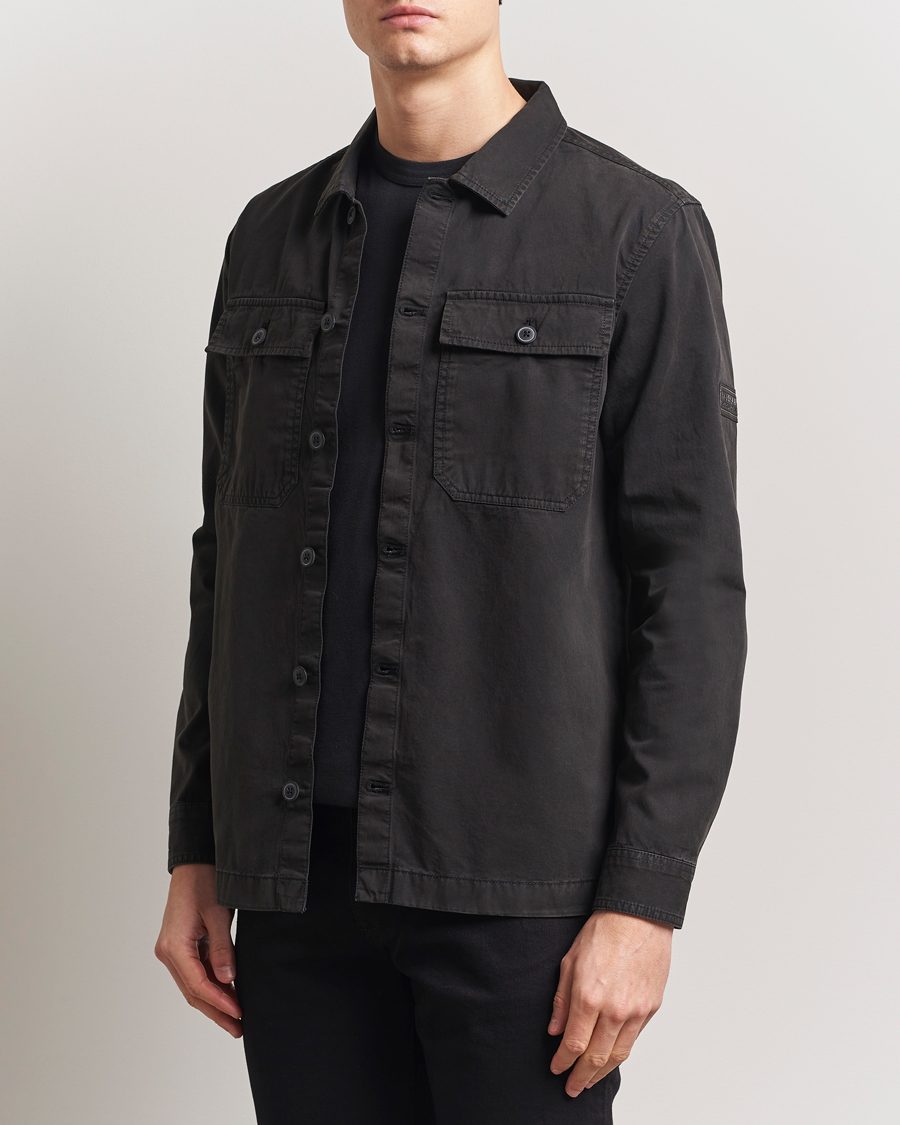 Barbour International Arlo Cotton Overshirt Black