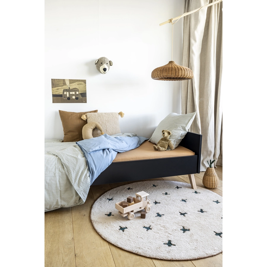 Tapis Petit Kinderteppich Jort cream blue Ø130 cm