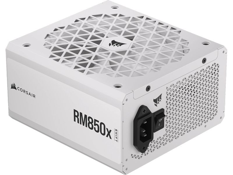 Corsair Netzteil RMx SHIFT White RM850x 850 W Vollmodulares ATX-Netzteil mit 850 W und 80 PLUS Gold Zertifizierung