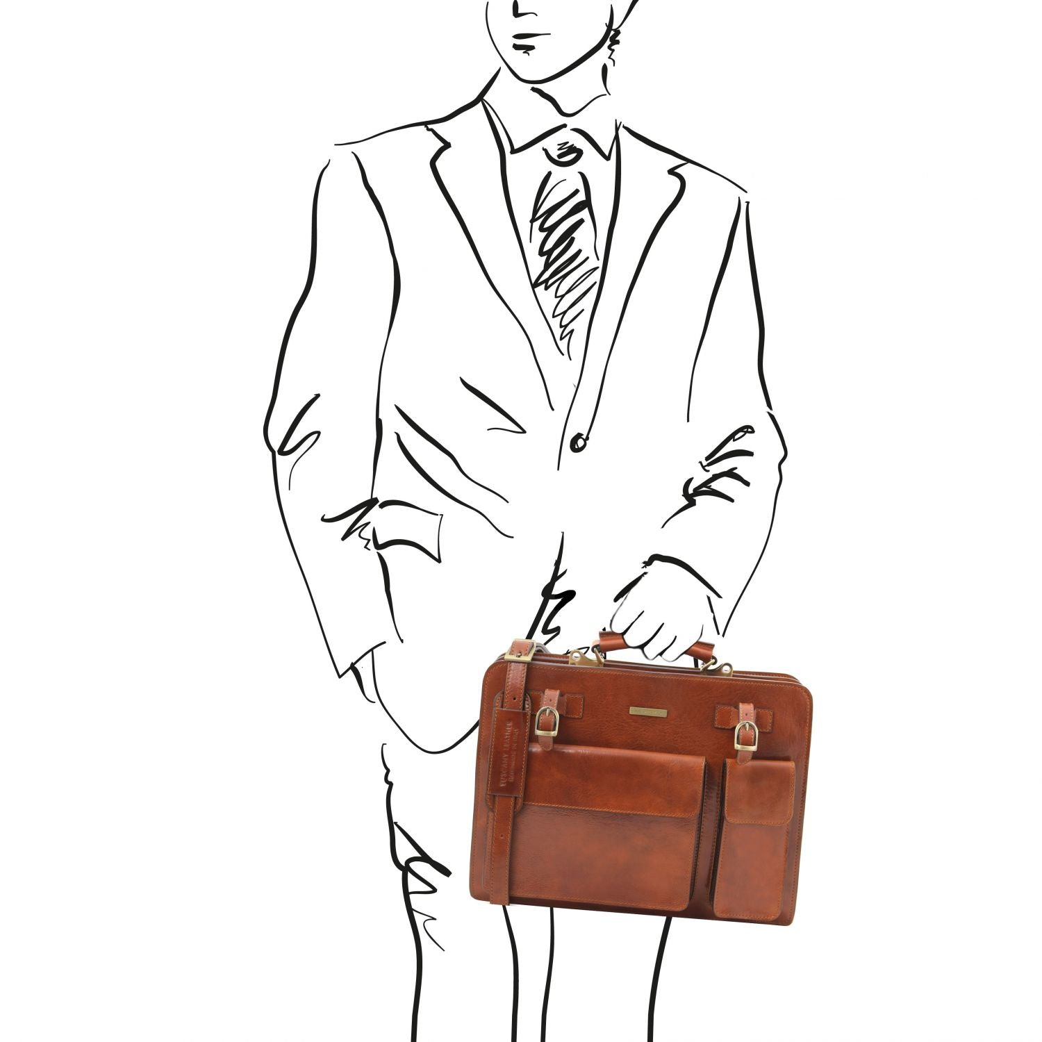 TL141268 – Venezia – leren Aktetas 2 compartments